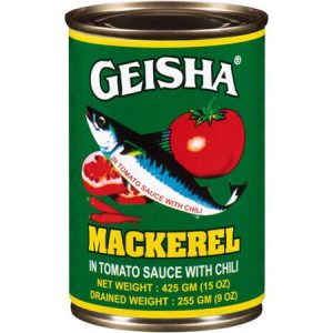 Geisha Canned Mackerel (15 oz.) can