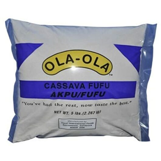 Ola-Ola Plantain Fufu Flour 100% Green Label 5Lbs