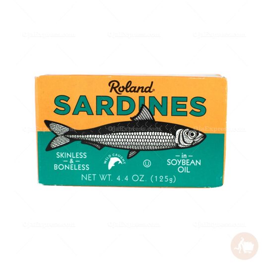 Roland Sardines Skinless And Boneless In Soyabean Oil (4.4 oz)