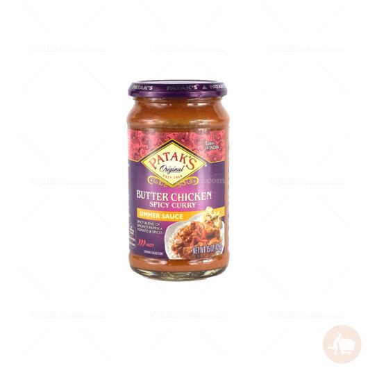 Patak's Original Butter Chicken Spicy Curry Simmer Sauce Hot (15 oz)